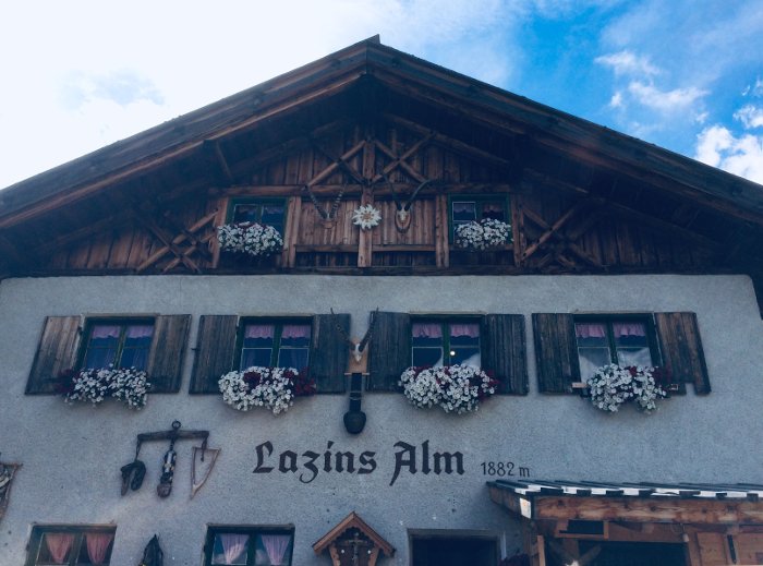 La malga di Lazins Alm a Plan in Passiria