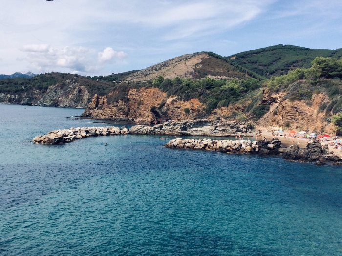La spiaggia di Felciaio all'isola d'Elba