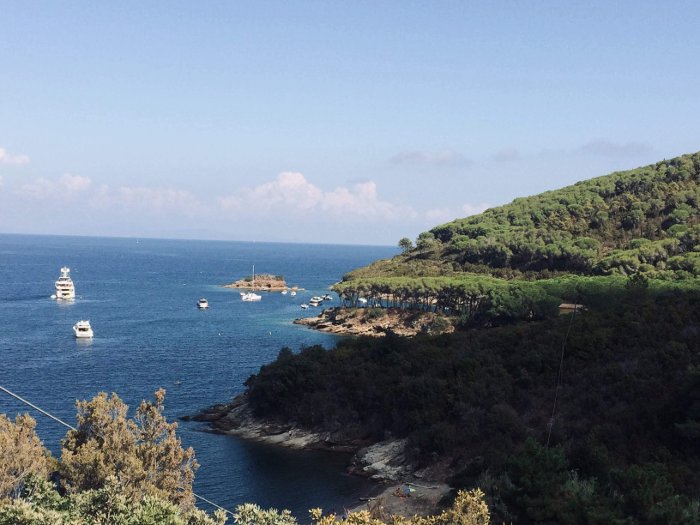 Panorama su Istia e Casanova, isola d'Elba