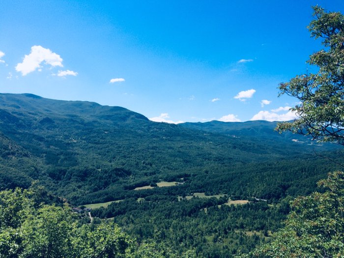 Il panorama sulla Valle del Dragone dal Monte Calvario