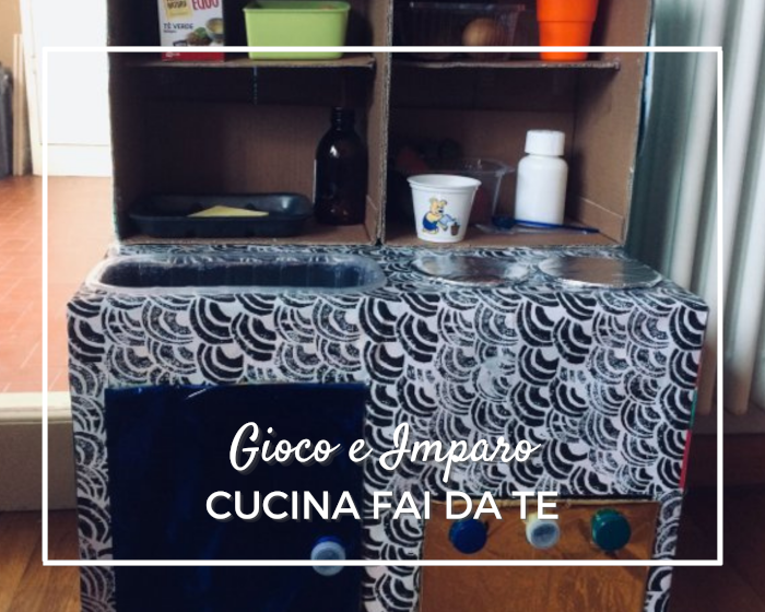 cucina giocattolo fai da te in cartone