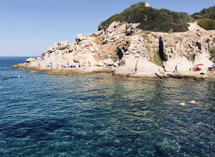 La spiaggia di Cotoncello all'isola d'Elba