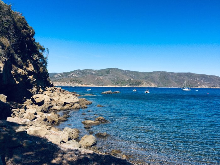 La spiaggia di Salandro all'isola d'Elba