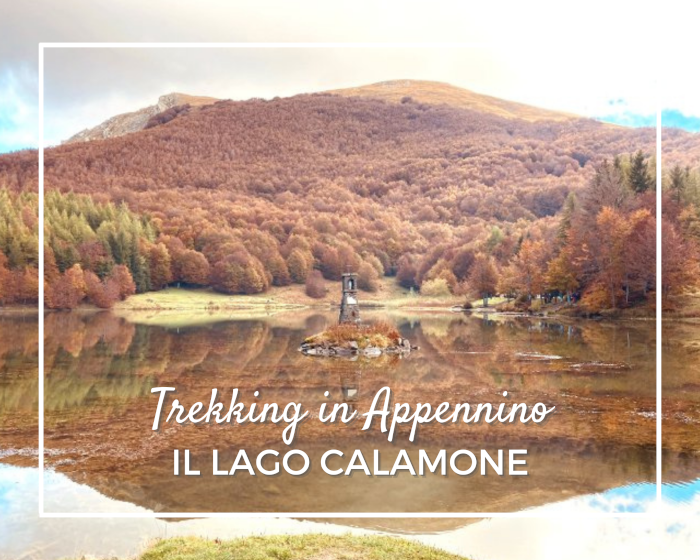 Il lago Calamone d'autunno