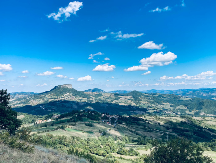 Appennino Reggiano dalla panchina gigante di Ca' di Viola