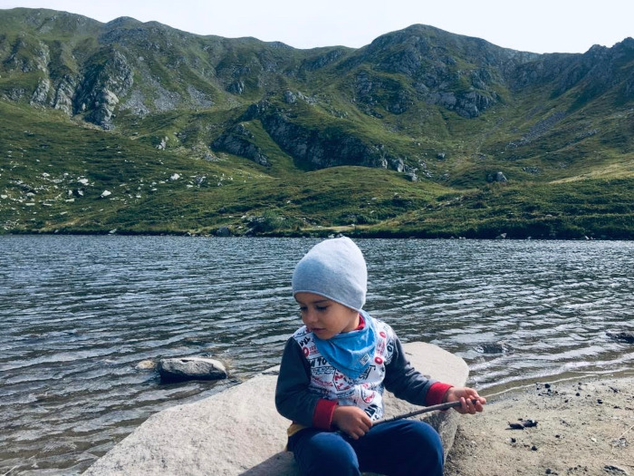 Lago della Bargetana con bambini