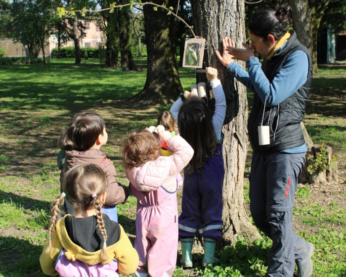 Laboratorio outdoor per la scuola infanzia Reggio Emilia